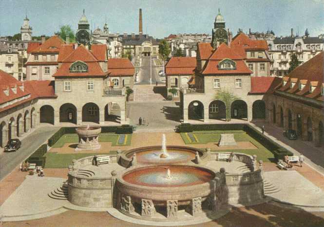 Bad Nauheim Bahnhof from the Baths