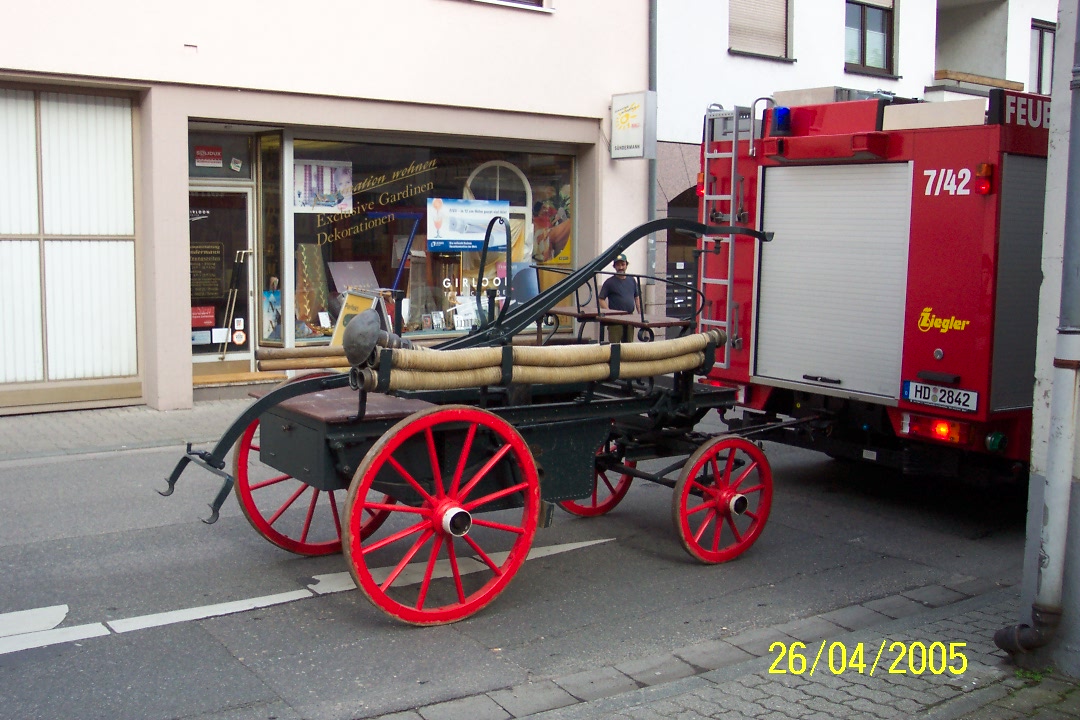 Old German Horse-drawn Fire Handpump 3