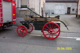 Old German Horse-drawn Fire Handpump 2