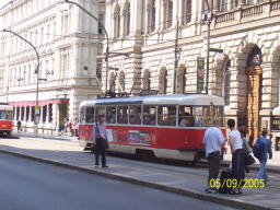 Prague Trolley Narodni Street 5 Sep 05 2